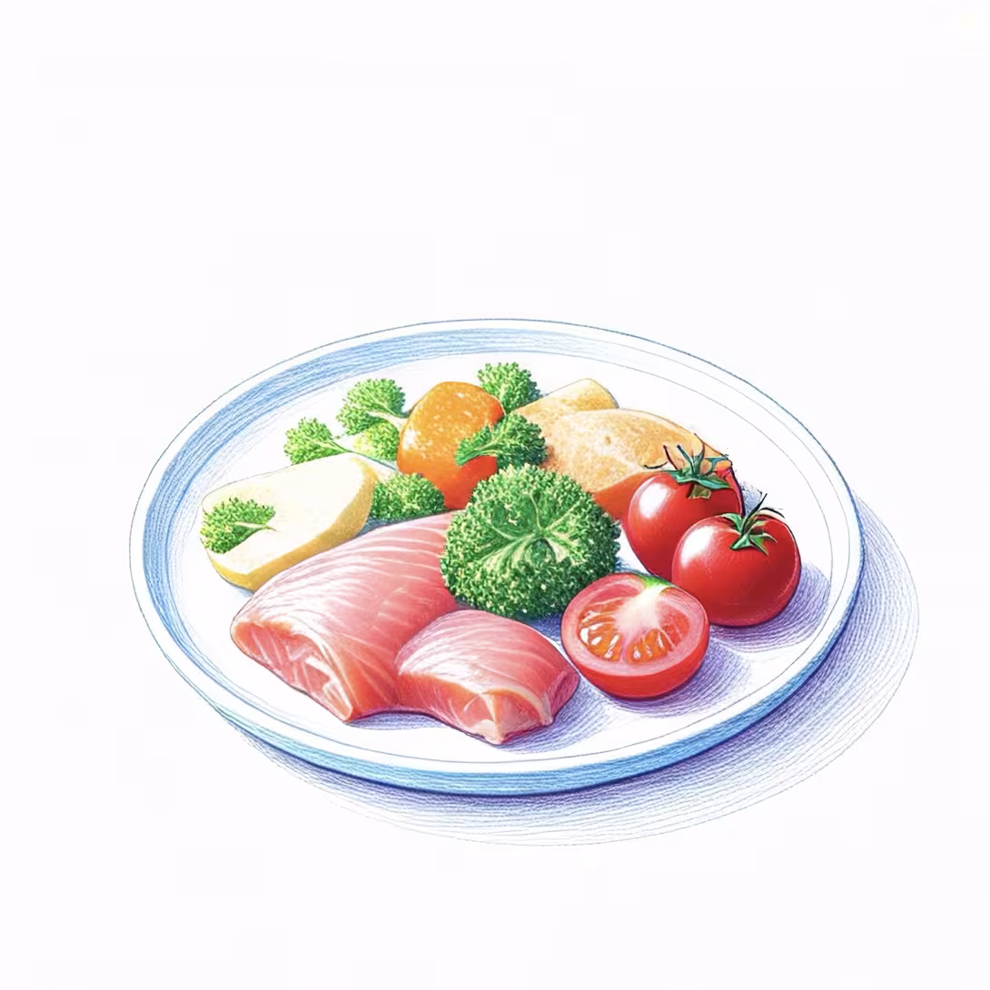 Teller wie er bei einer Diät Tag 11 aussieht 