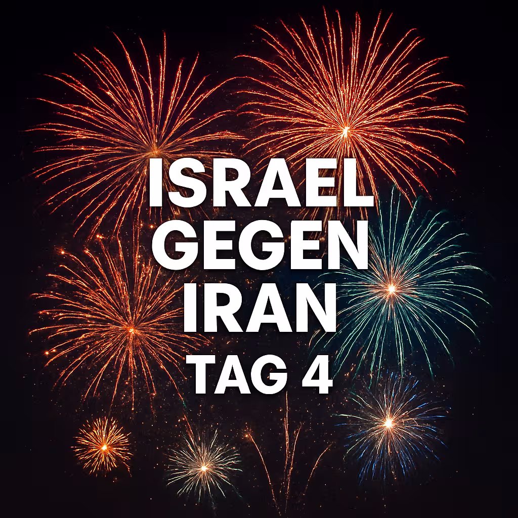 Israel gegen Iran ein Feuerwerk Tag 4
