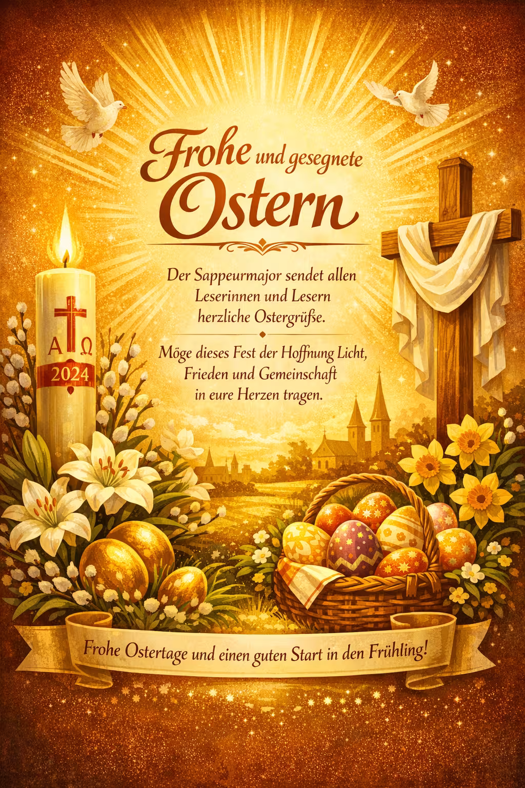 Frohe Ostern mit Gottes Segen 