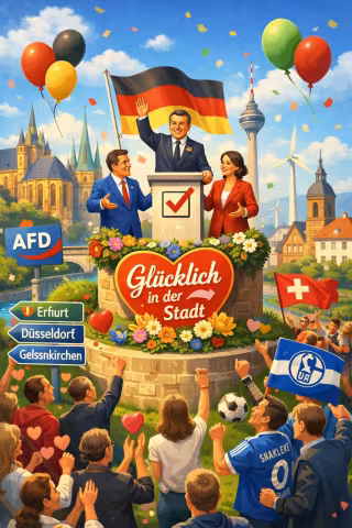Glücklichste Stadt 2026 in Deutschland 